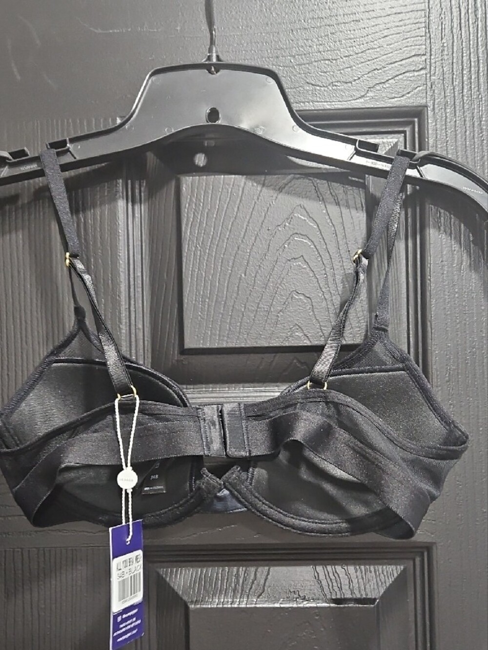 Classic Black T-Shirt Bra with Light Padding - Unbranded - Picture 2 of 3
